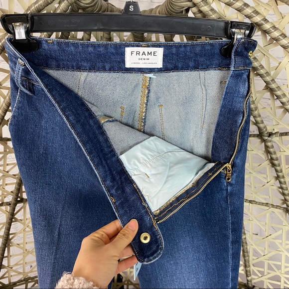 Frame flounce jeans FSZ415 Delavan - Dark Blue - Picture 6 of 7